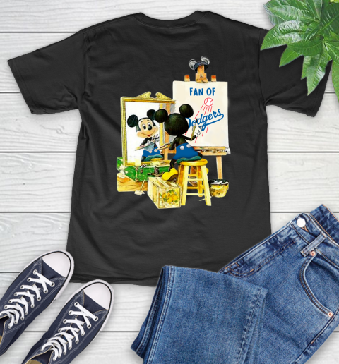 MLB Baseball Los Angeles Dodgers Mickey Drawing Shirt 46