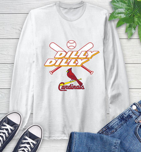 MLB St.Louis Cardinals Dilly Dilly Baseball Sports Long Sleeve T-Shirt