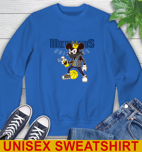 Memphis Grizzlies NBA Basketball Mickey Peace Sign Sports Sweatshirt 9