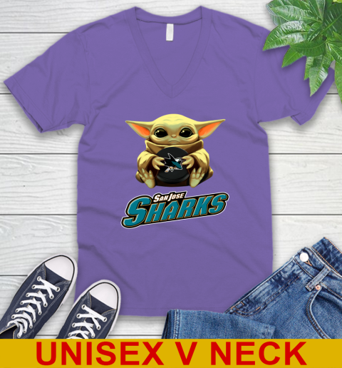 NHL Hockey San Jose Sharks Star Wars Baby Yoda Shirt 57