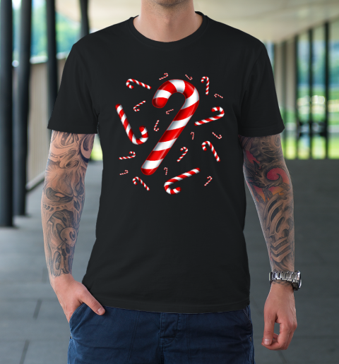 Candy Cane Merry and Bright Red and White Candy Costume T-Shirt