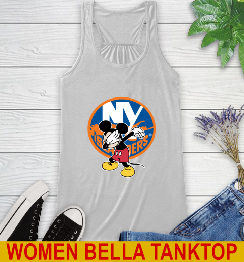 New York Islanders NHL Hockey Dabbing Mickey Disney Sports Racerback Tank