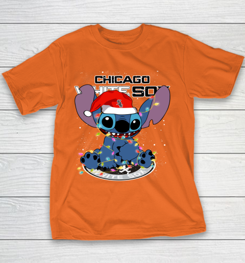 Chicago White Sox MLB noel stitch Baseball Christmas Youth T-Shirt 3