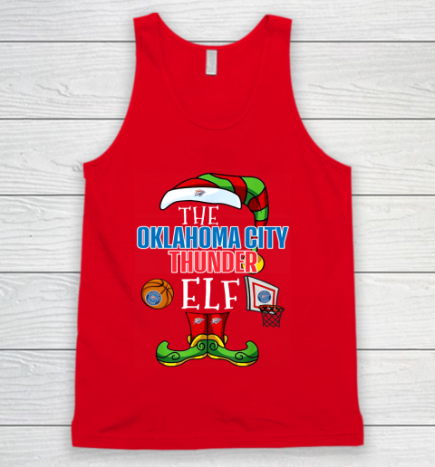 Oklahoma City Thunder Christmas ELF Funny NBA Tank Top 5