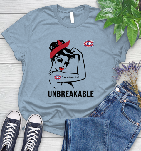 NHL Montreal Canadiens Girl Unbreakable Hockey Sports Women's T-Shirt - Image 7