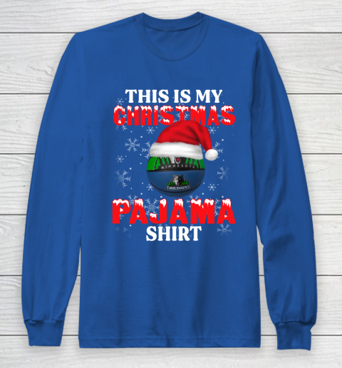Minnesota Timberwolves This Is My Christmas Pajama Shirt NBA Long Sleeve T-Shirt 6