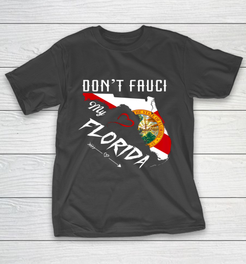 Don't Fauci my Florida Flag Vintage Florida Map T-Shirt