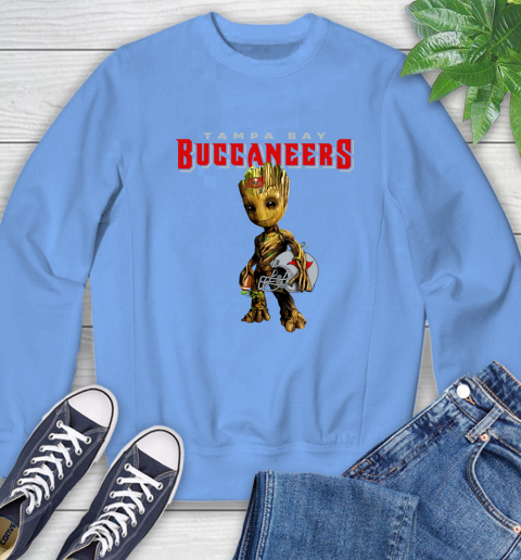 Tampa Bay Buccaneers NFL Football Groot Marvel Guardians Of The Galaxy Sweatshirt 11