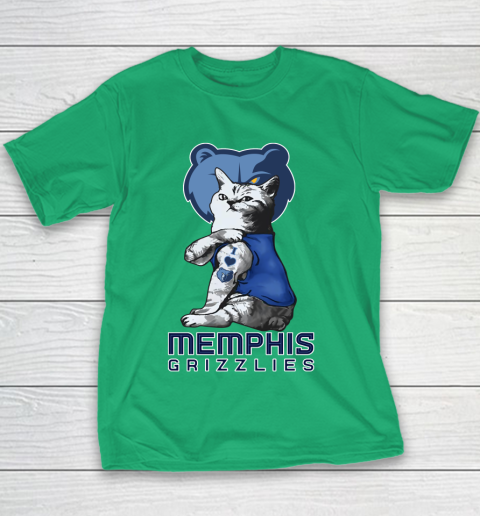 NBA Basketball My Cat Loves Memphis Grizzlies Youth T-Shirt 3