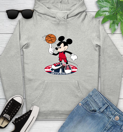 NBA Basketball Washington Wizards Cheerful Mickey Disney Shirt Youth Hoodie 2