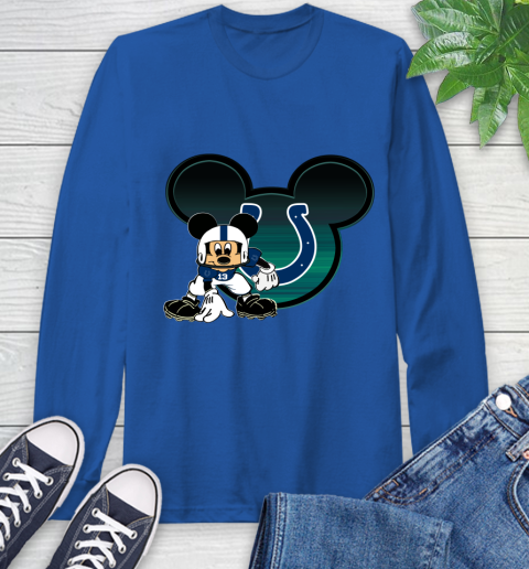 NFL Indianapolis Colts Mickey Mouse Disney Football T Shirt Long Sleeve T-Shirt 9