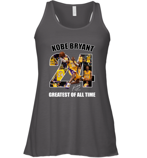 Kobe Bryant Greatest Of All Time Number 24 Signature Racerback Tank