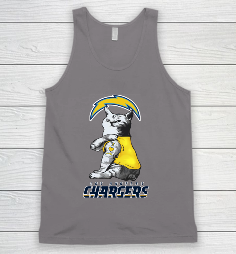 NFL Football My Cat Loves Los Angeles Chargers Tank Top 6