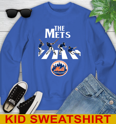 MLB Baseball New York Mets The Beatles Rock Band Shirt Youth Sweatshirt 6