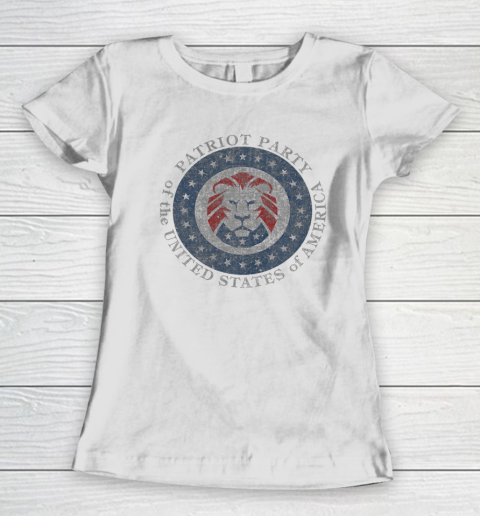 Patriot Party of USA Trump 2024 Flag Political Revolution Women's T-Shirt
