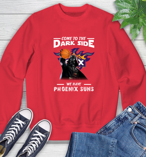 NBA Come To The Dark Side We Have Phoenix Suns Star Wars Darth Vader Basketball Sweatshirt 10