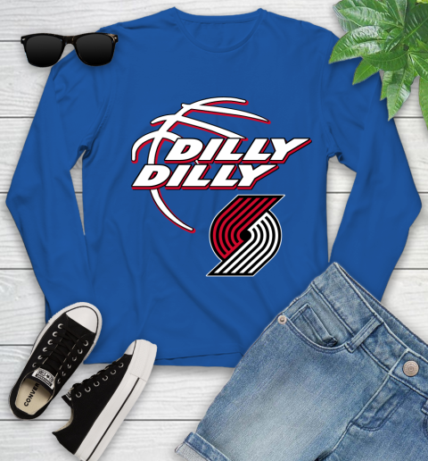 NBA Portland Trail Blazers Dilly Dilly Basketball Sports Youth Long Sleeve 9