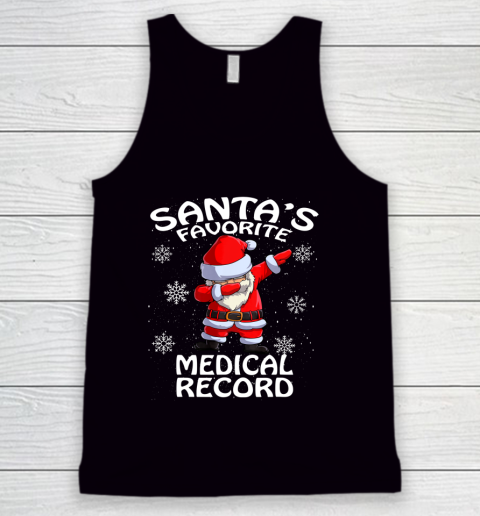 Santa s Favorite Medical Record Christmas Tank Top