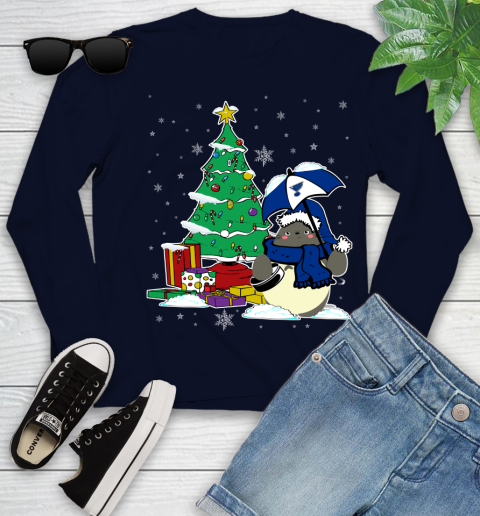 St.Louis Blues NHL Hockey Cute Tonari No Totoro Christmas Sports (1) Youth Long Sleeve 2