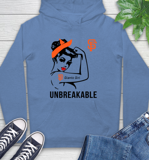 MLB San Francisco Giants Girl Unbreakable Baseball Sports Hoodie 9