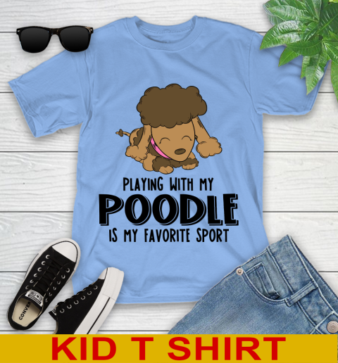 Playing with my poodle is my favorite sport 95