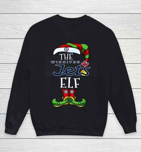 Winnipeg Jets Christmas ELF Funny NHL Youth Sweatshirt
