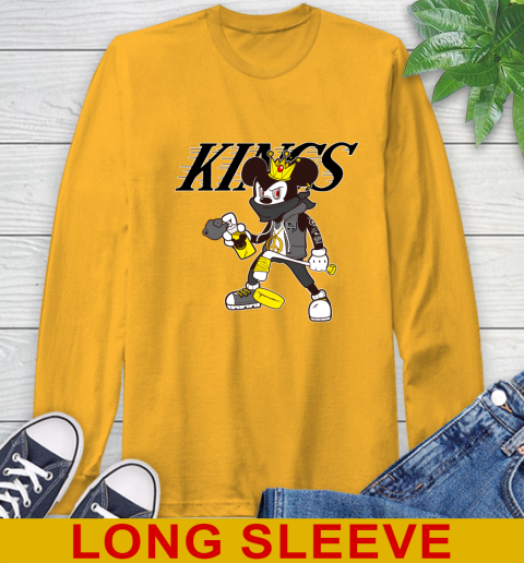 Los Angeles Kings NHL Hockey Mickey Peace Sign Sports Long Sleeve T-Shirt 3