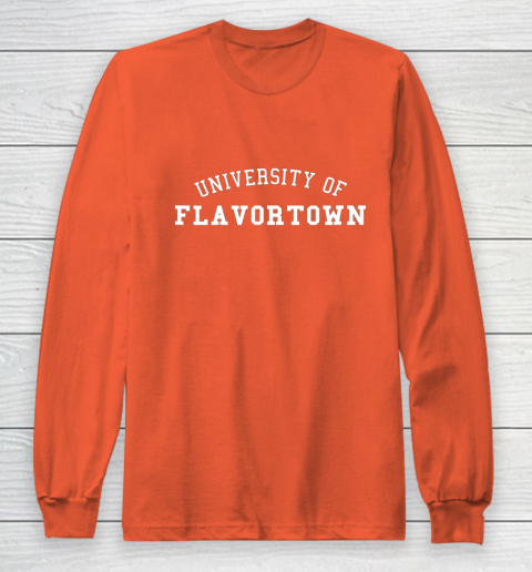 University Of Flavortown American Food Flavor Town Long Sleeve T-Shirt 3