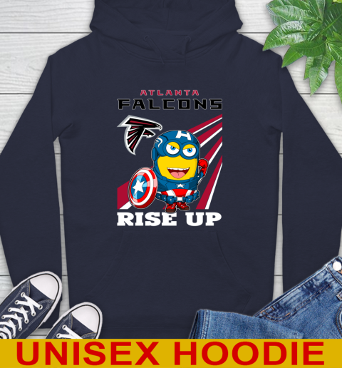 NFL Football Atlanta Falcons Captain America Marvel Avengers Minion Shirt Hoodie 3