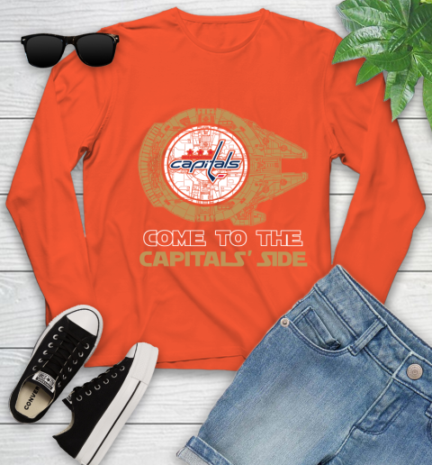 NHL Come To The Washington Capitals Wars Hockey Sports Youth Long Sleeve 3