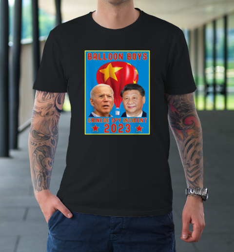 Chinese Surveillance Balloon Boys  Joe Biden vs Xi Jinping T-Shirt