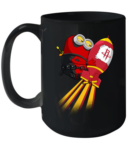 NBA Basketball Houston Rockets Deadpool Minion Marvel Shirt Ceramic Mug 15oz