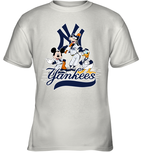 MLB New York Yankees Mickey Mouse Donald Duck Goofy Baseball T Shirt  T-Shirt