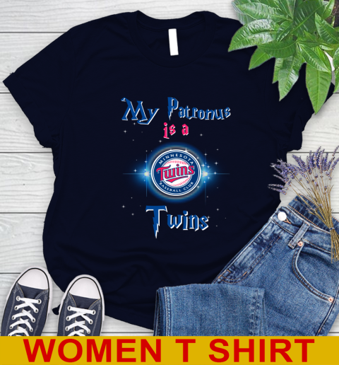 MLB Baseball Harry Potter My Patronus Is A Minnesota Twins Women's T-Shirt 2