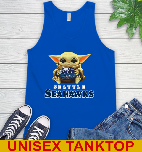 NFL Football Seattle Seahawks Baby Yoda Star Wars Shirt Tank Top 5