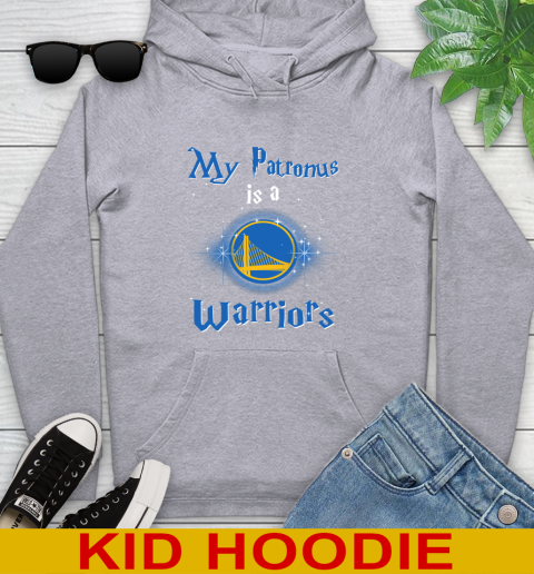 NBA Basketball Harry Potter My Patronus Is A Golden State Warriors Youth Hoodie - Image 7