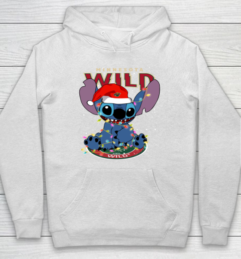 Minnesota Wild NHL Hockey noel stitch Christmas Hoodie
