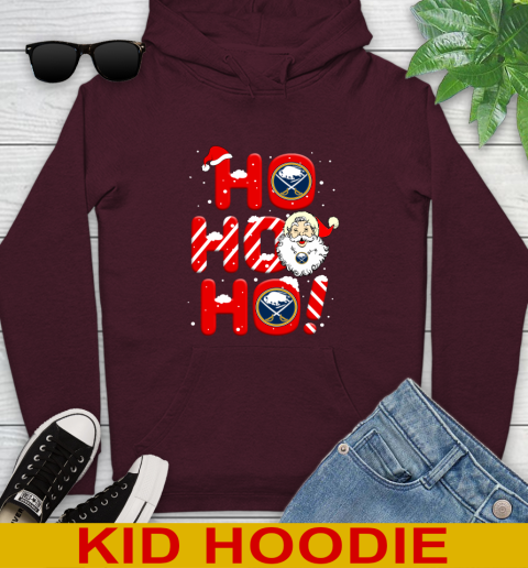 Buffalo Sabres NHL Hockey Ho Ho Ho Santa Claus Merry Christmas Shirt Youth Hoodie 7