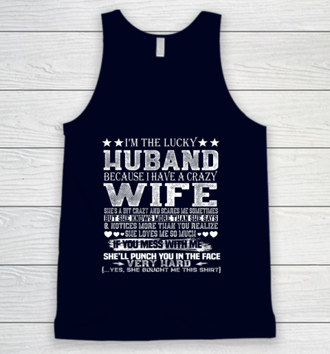 I Am A Lucky Husband I Have A Crazy Wife Valentine Gift Tank Top 2