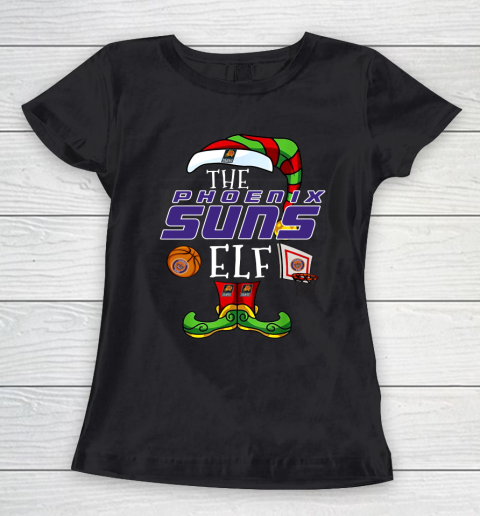 Phoenix Suns Christmas ELF Funny NBA Women's T-Shirt