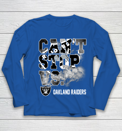 NFL Oakland Raiders Can't Stop Vs Youth Long Sleeve 7