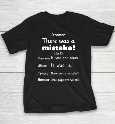 Funny Choir Director Soprano Alto Tenor Bass Youth T-Shirt