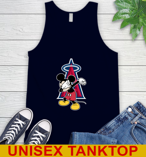 Los Angeles Angels MLB Baseball Dabbing Mickey Disney Sports Tank Top 3