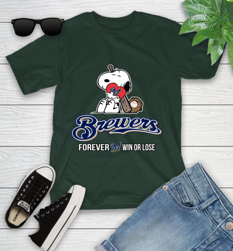MLB The Peanuts Movie Snoopy Forever Win Or Lose Baseball Milwaukee Brewers 107