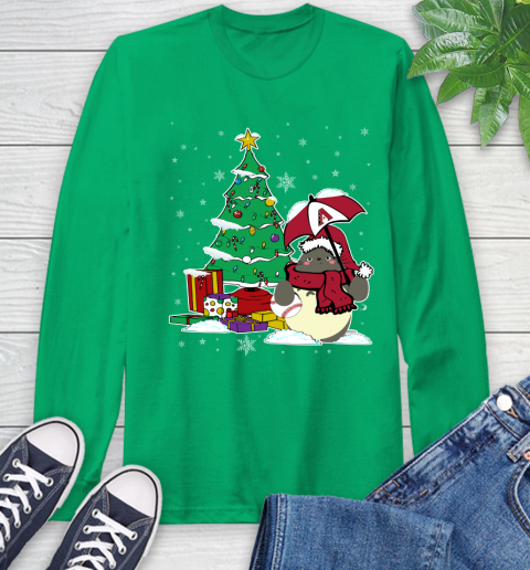 Arizona Diamondbacks MLB Baseball Cute Tonari No Totoro Christmas Sports Long Sleeve T-Shirt 8