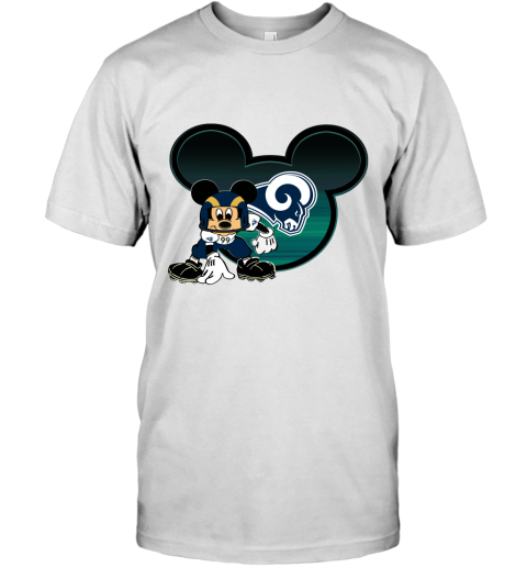 NFL Los Angeles Rams Mickey Mouse Disney Football T Shirt