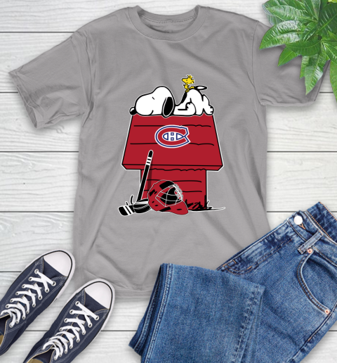 Montreal Canadiens NHL Hockey Snoopy Woodstock The Peanuts Movie T-Shirt 6