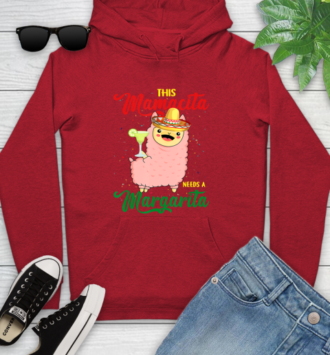Nurse Shirt This Mamacita needs a Margarita Llama T Shirt Youth Hoodie 10