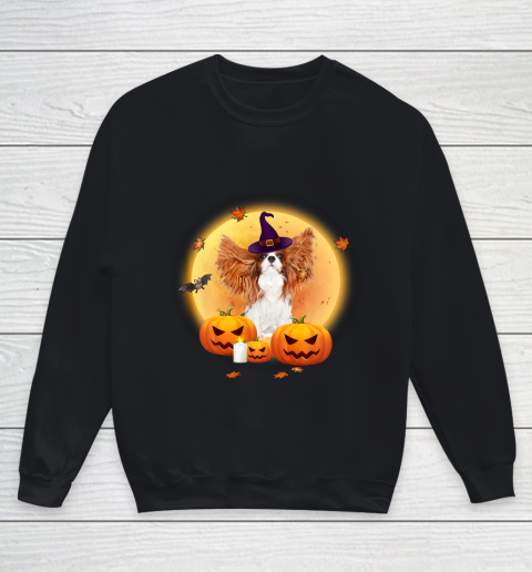 Halloween Cavalier King Charles Spaniel Funny Hallowe'en Youth Sweatshirt