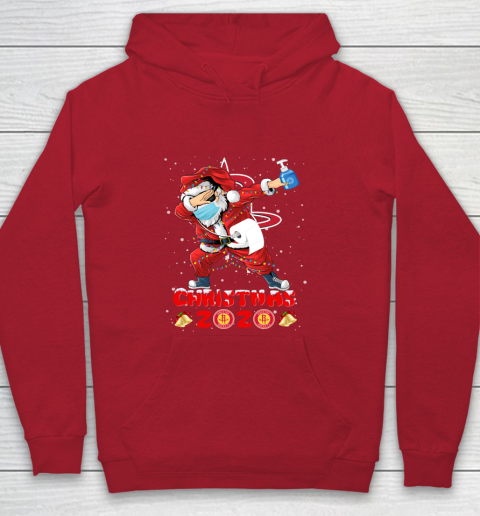 Houston Rockets Funny Santa Claus Dabbing Christmas 2020 NBA Youth Hoodie 7